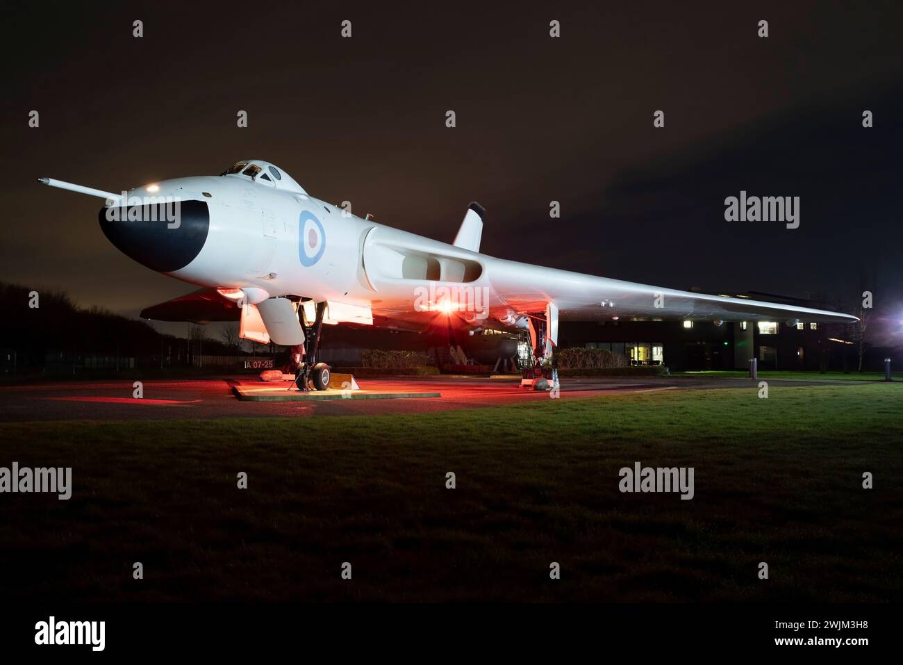 Avro Vulcan, B2, XM603, Avro Heritage Museum, Woodford, Stockport, Manchester, England, Vereinigtes Königreich, Stockfoto