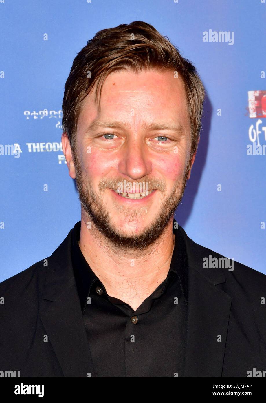 Los Angeles, Ca. Februar 2024. Matthias Schubert beim 32. Jährlichen Pan African Film & Arts Festival am 15. Februar 2024 in Los Angeles, Kalifornien, Premiere von „for the Love of the Motherland“. Quelle: Koi Sojer//Media Punch/Media Punch/Alamy Live News Stockfoto