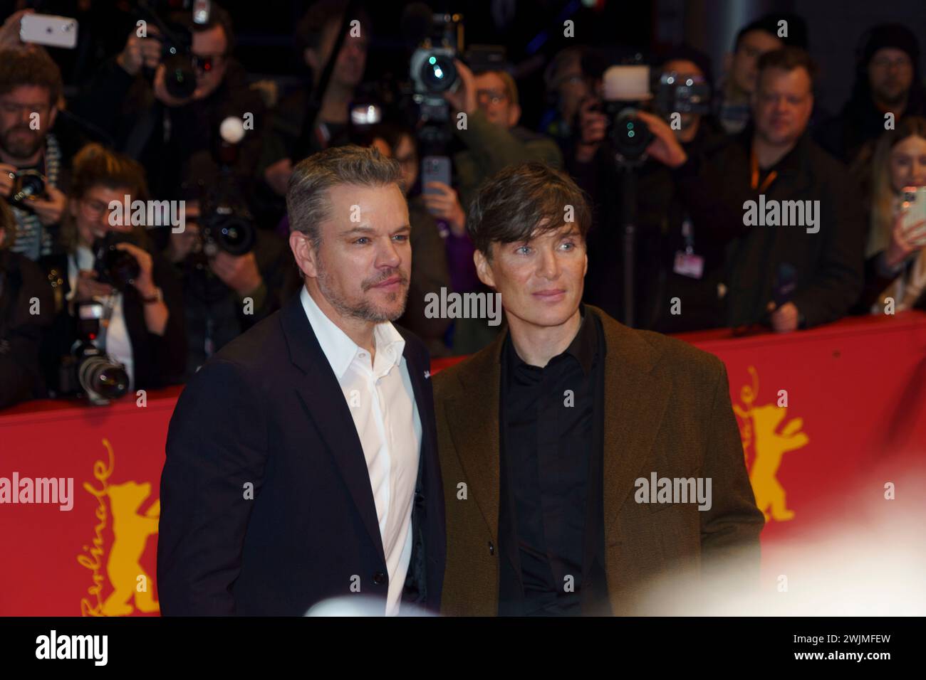 15. Februar 2024, Berlin, Deutschland: Roter Teppich vor der Eröffnungsgala in der Berlinale. (Kreditbild: © Beata Siewicz/Pacific Press via ZUMA Press Wire) NUR REDAKTIONELLE VERWENDUNG! Nicht für kommerzielle ZWECKE! Stockfoto