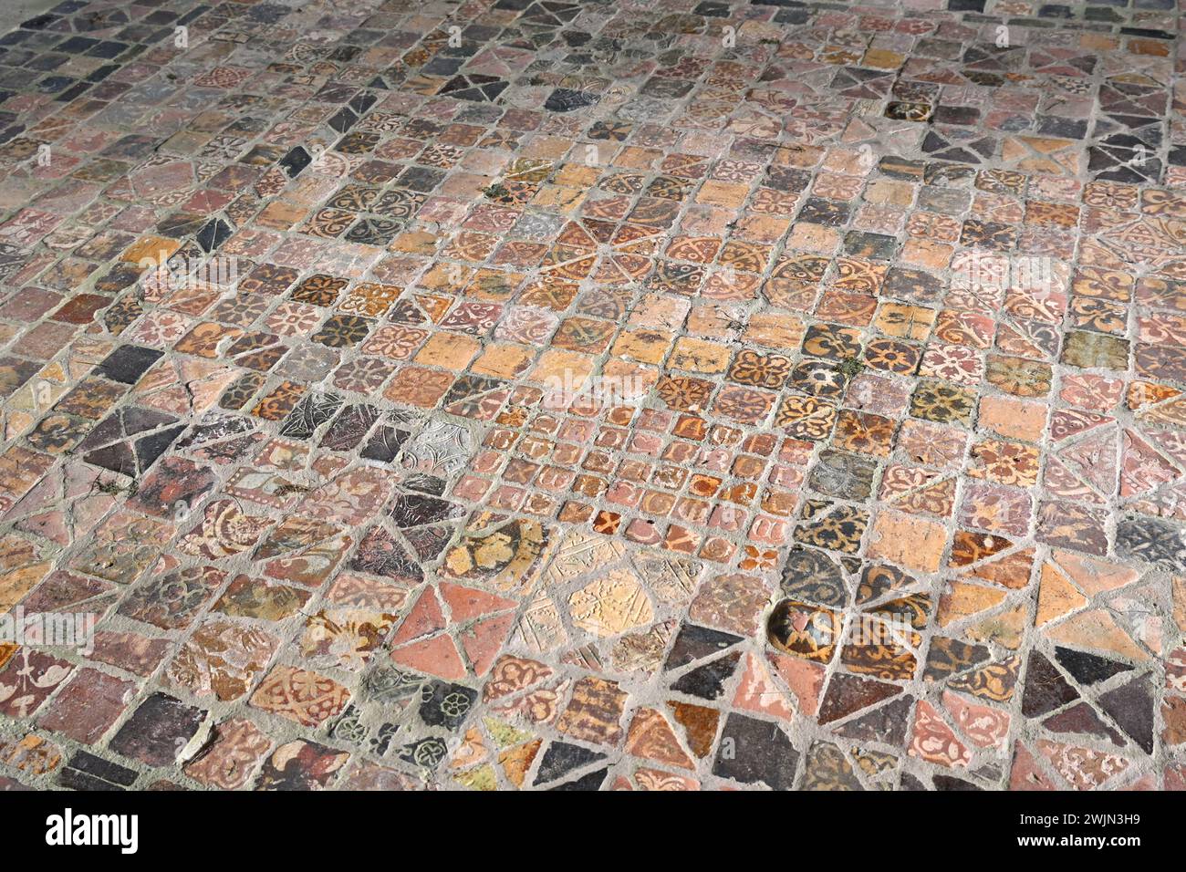 Ruinen des Zisterzienserklosters Buildwas Abbey, Shropshire Großbritannien September Stockfoto