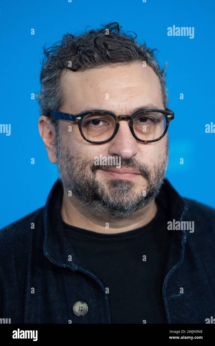 Berlin, Deutschland. Februar 2024. Alonso Ruizpalacios nahm am 16. Februar 2024 am La Cocina Photocall während des 74. Berlinale International Film Festival Berlin im Grand Hyatt Hotel in Berlin Teil. Foto: Aurore Marechal/ABACAPRESS.COM Credit: Abaca Press/Alamy Live News Stockfoto