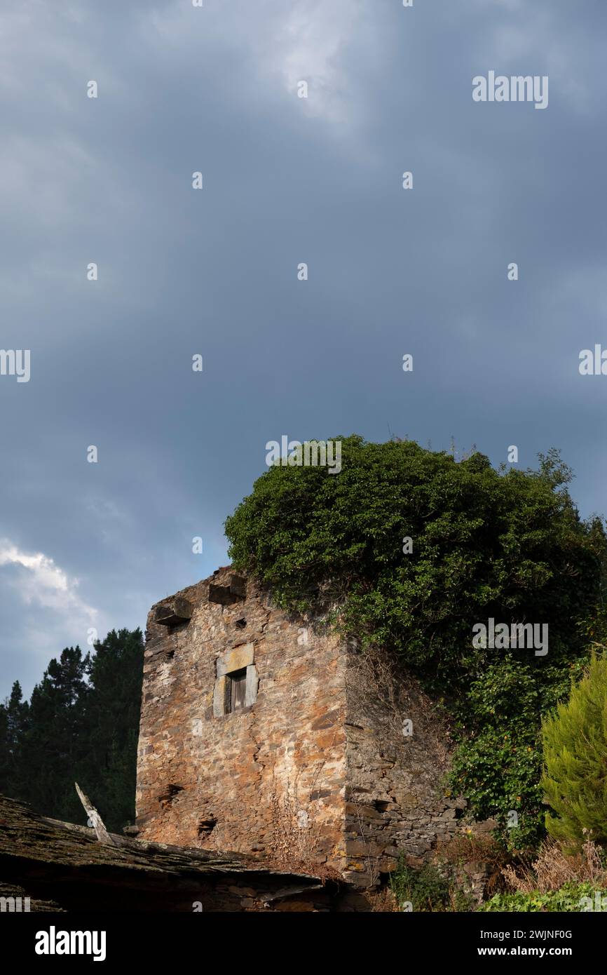 Argul. Concejo de Pesoz. Asturien. Spanien Stockfoto