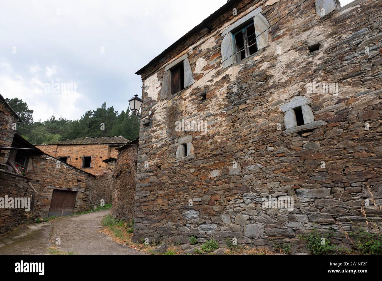 Argul. Concejo de Pesoz. Asturien. Spanien Stockfoto