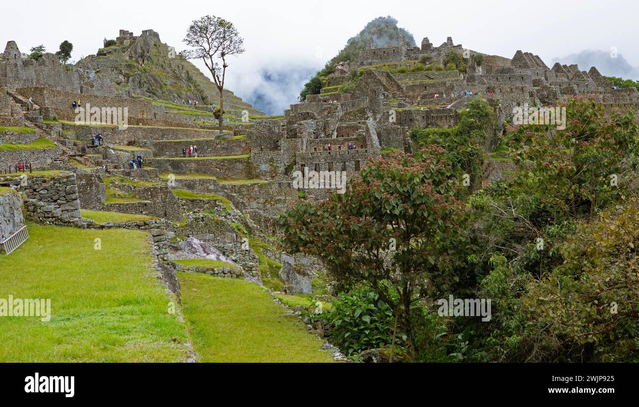 Inka-Ruinen von Machu Picchu, Region Cusco, Peru Stockfoto
