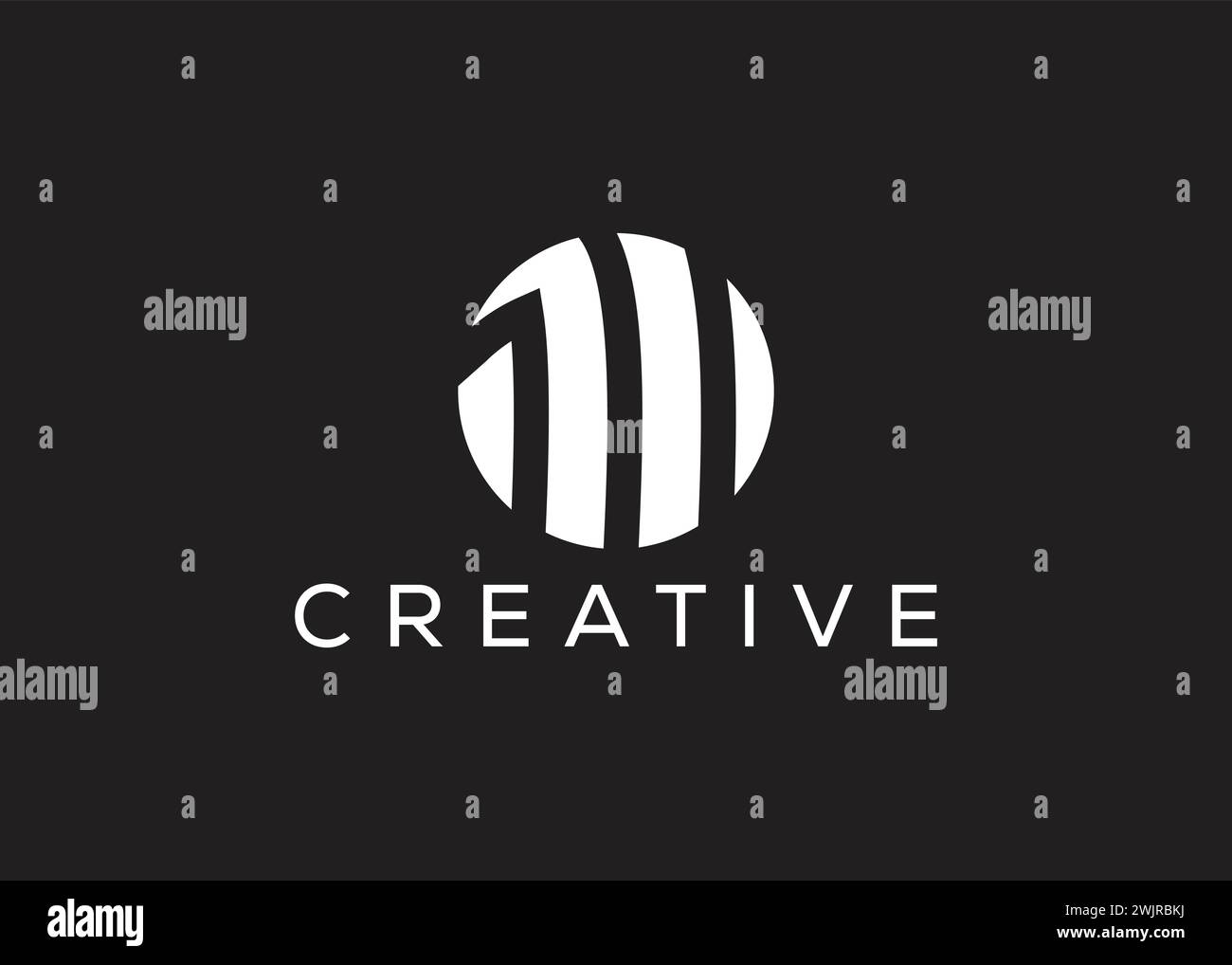 Minimalistisches Letter m Vektor-Logo-Design-Template. Kreatives, modernes Logo mit Buchstabe m Stock Vektor