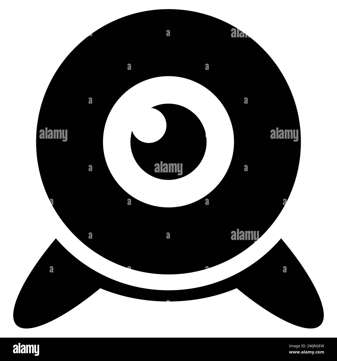 Fixed CCTV, Sicherheitskamera Symbol Vektor Vorlage Illustration Design. CCTV-Symbole. Symbole für Heimsicherheitskameras. Vektorabbildung... Vektorsymbol von mA Stock Vektor