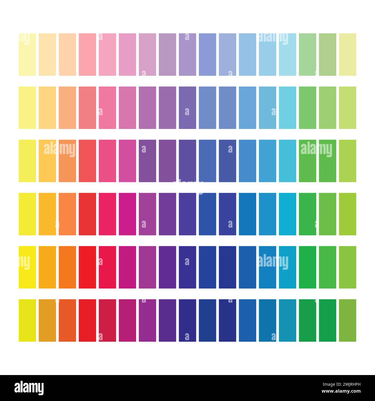 Abstrakter Hintergrund. Abstrakte Farbige Palettenführung. Moderne Palette in flachem Design. Ein Beispiel für eine Farbpalette. Prognose des zukünftigen Farbtrends. Stock Vektor
