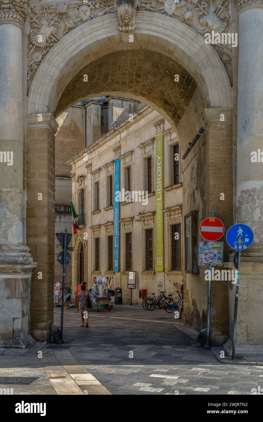 Die Stadt Lecce in Italien Stockfoto