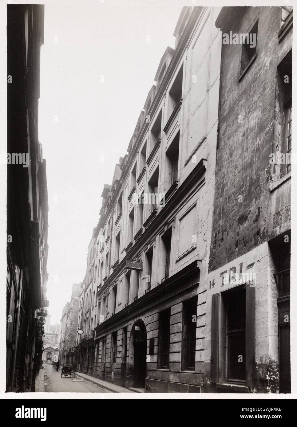 Hotel, 16 rue Jardins-Saint-Paul, Paris (ivème arr.) '. Fotografie von Albert Cayeux. Ziehen Sie am Gelatinobromure d'Argent. Zwischen 1941 und 1943. Paris, Carnavalet Museum. 100241-26 Annies 1940 40, Gebäude, 4. 4. 4. 4. 4. 4. Arrondissement Stockfoto