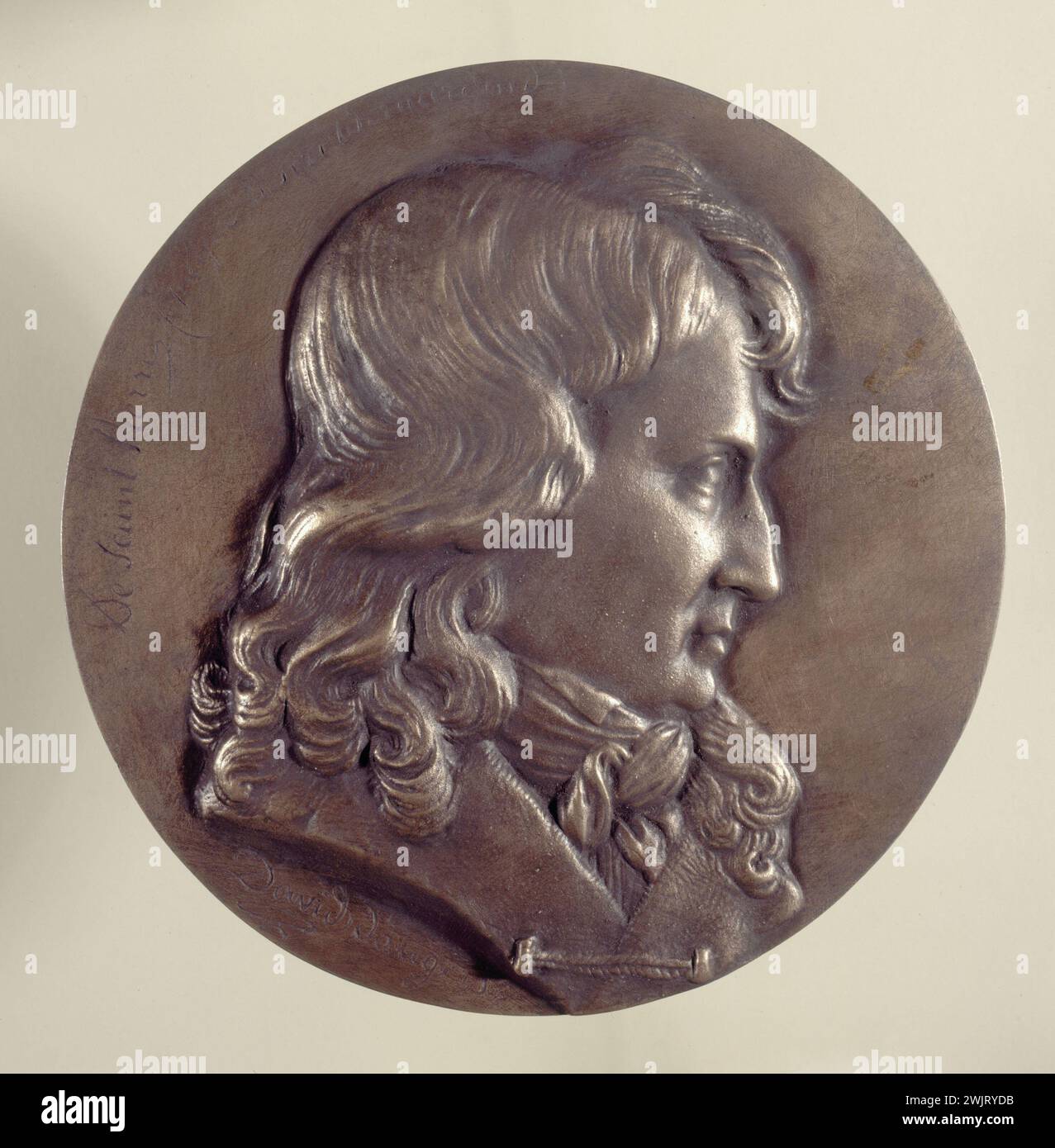 Pierre-Jean David d'Angers (1788-1856). Henri Bernardin de Saint-Pierre (1737-1814). Paris, Carnavalet Museum. 33464-3 Schriftsteller, Französisch, Medaillon, Profil, Porträt Stockfoto
