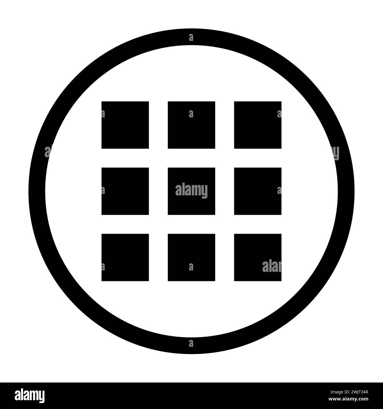 Galerieansicht Symbolraster für Anzeigeoptionen. Abstrakte Konzeptgrafik. Stock Vektor