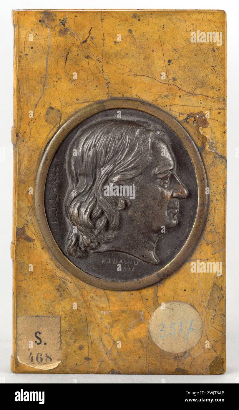 David d'Angers (1788-1856). Porträt von Dominique Jean, Baron Larrey (1766-1842), Militärchirurg. Bronze. 1832. Paris, Museum Carnavalet. 58288-12 Bronze, französischer Militärchirurg, Profil, Porträt Stockfoto