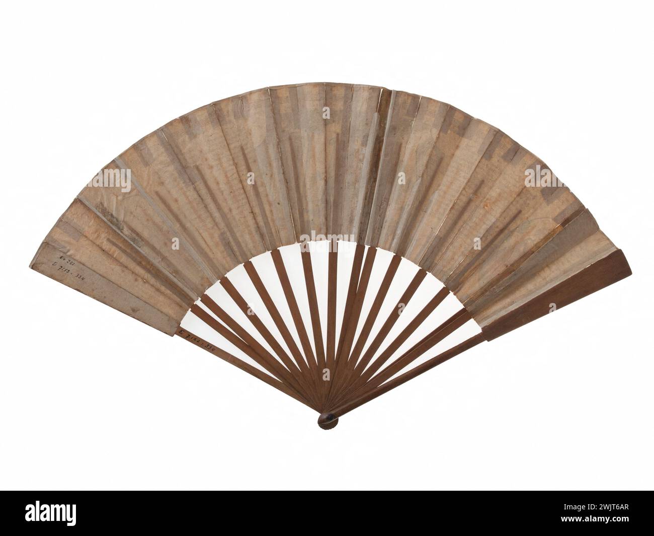 EVENTAIL. Die Hochzeit des Figaro (drei Szenen). Papier, farbige Gravur, gemeines Holz. Paris, Carnavalet Museum. 99063-11 Modeaccessoire, Eventail Stockfoto