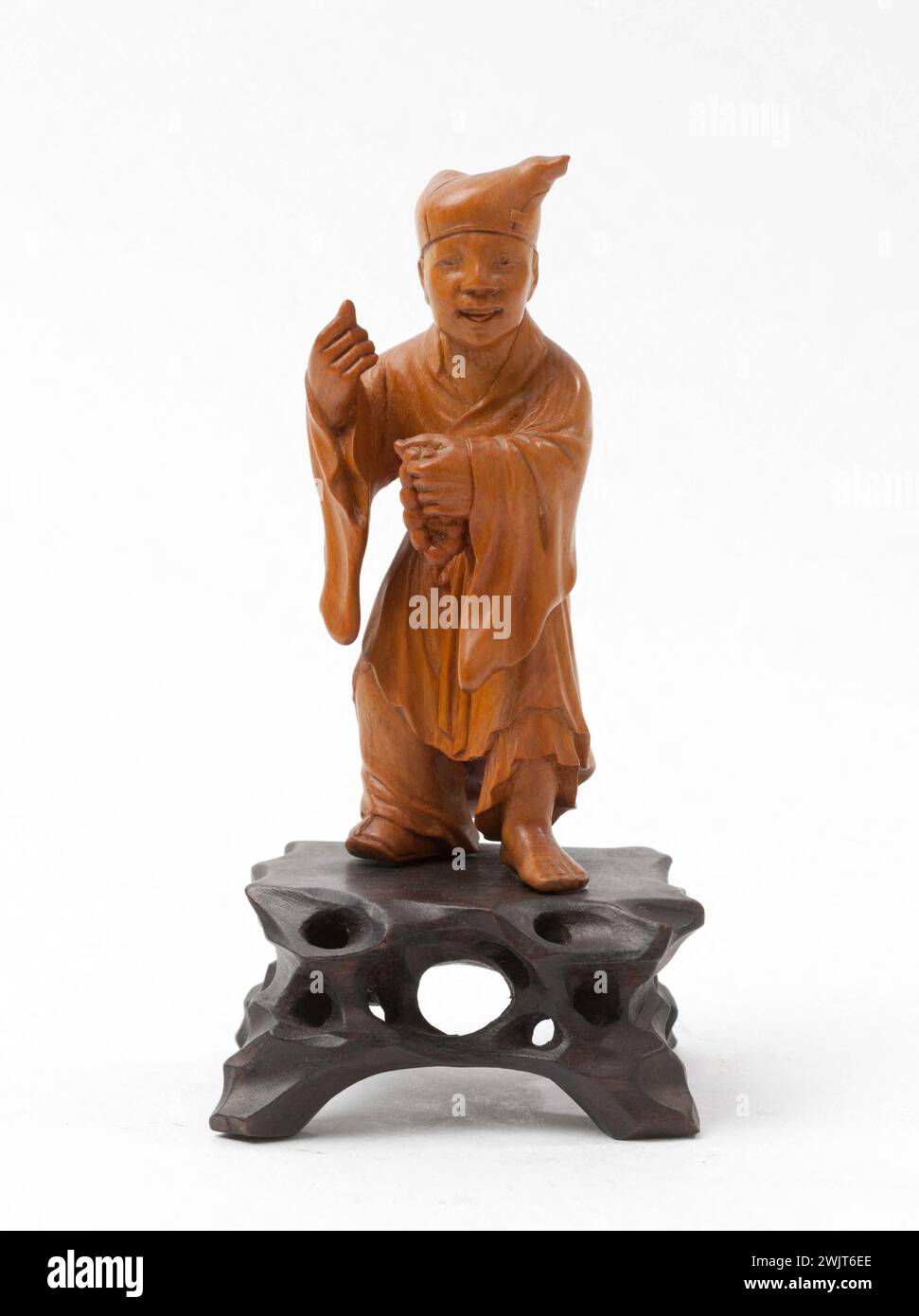 Yan dehui (n EN 1915). „JIGONG“. Buis. Xxe s. Paris, Muse Cernuschi. Jigong Asiatische Kunst, Statuette, 20. XX. XX. 20. Jahrhundert Stockfoto