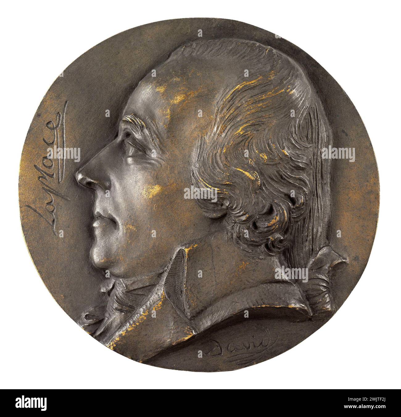 David d'Angers (1788-1856). Porträt von Pierre Simon, Marquis de Laplace (1749–1827), Vermesser und Astronom. Bronze, Sandgusseisen. 1835. Paris, Museum Carnavalet. 58288-4 Astronom, Bronze, Sandguss, französische Geometrie, Physiker, Profil, Hochformat Stockfoto