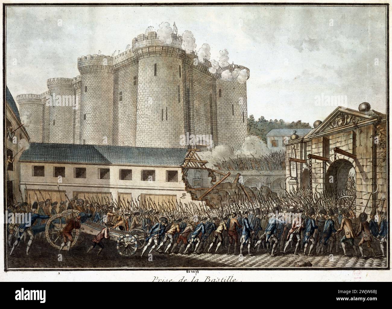 Der Feldzug aus der Bastille 36325-3, Revolution (1789–1799), 18. Jahrhundert Stockfoto