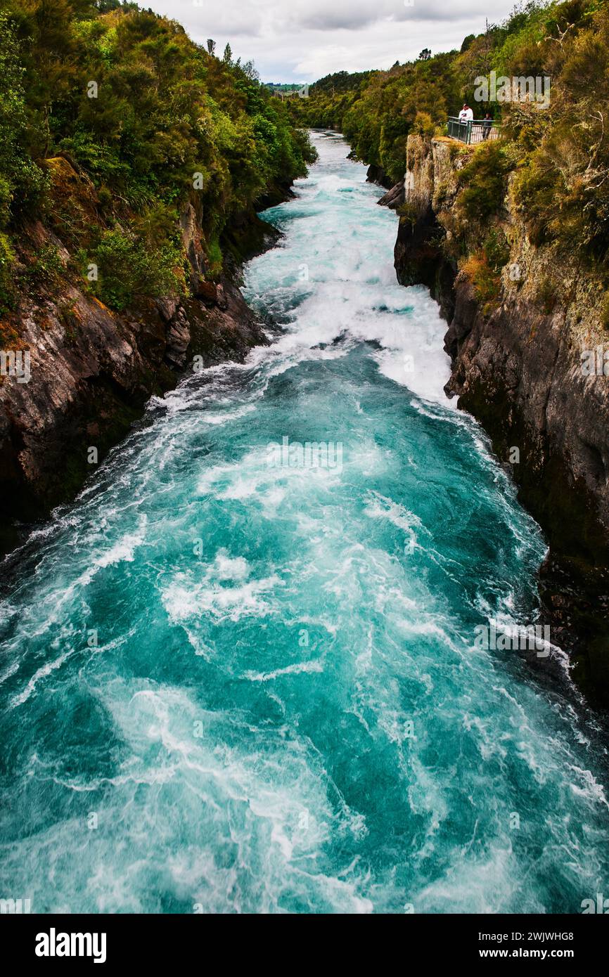 Huka Falls, Taupo, Nordinsel, Neuseeland Stockfoto