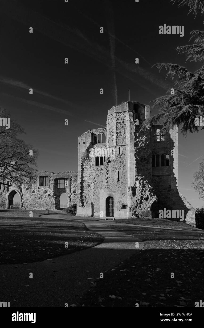 Die Ruinen von Newark Castle, Newark auf Trent Town, Nottinghamshire, England, Großbritannien Stockfoto