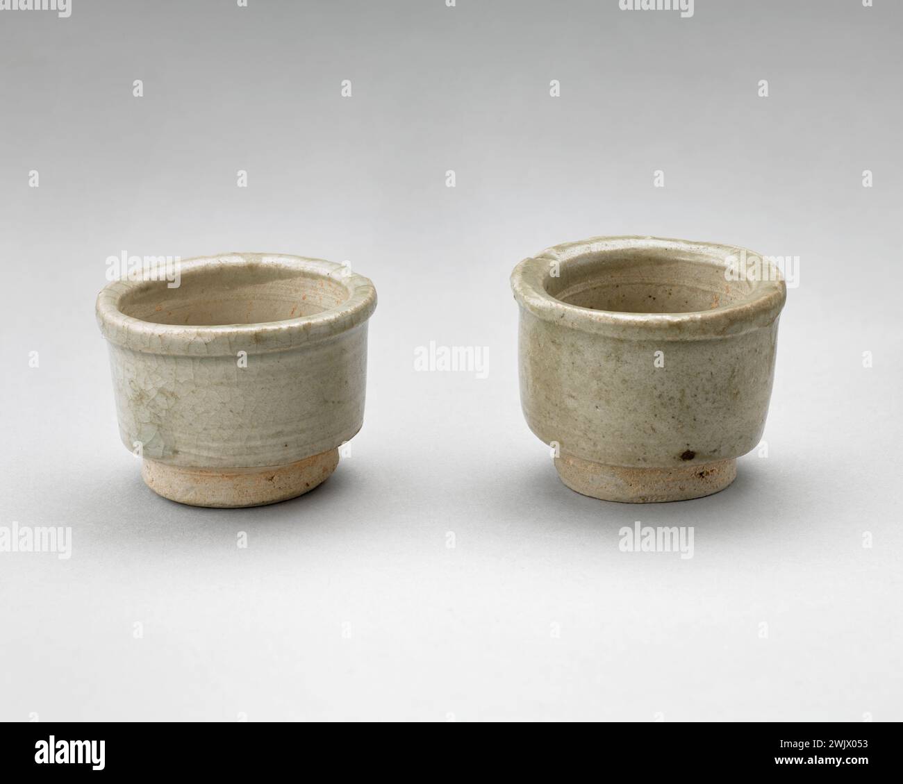 Changsha (Keramikproduktionszentrum), Paar Schnitte (gebräuchlicher Name), 0900. Cernuschi Museum, Asien Museum der Stadt Paris. Stockfoto