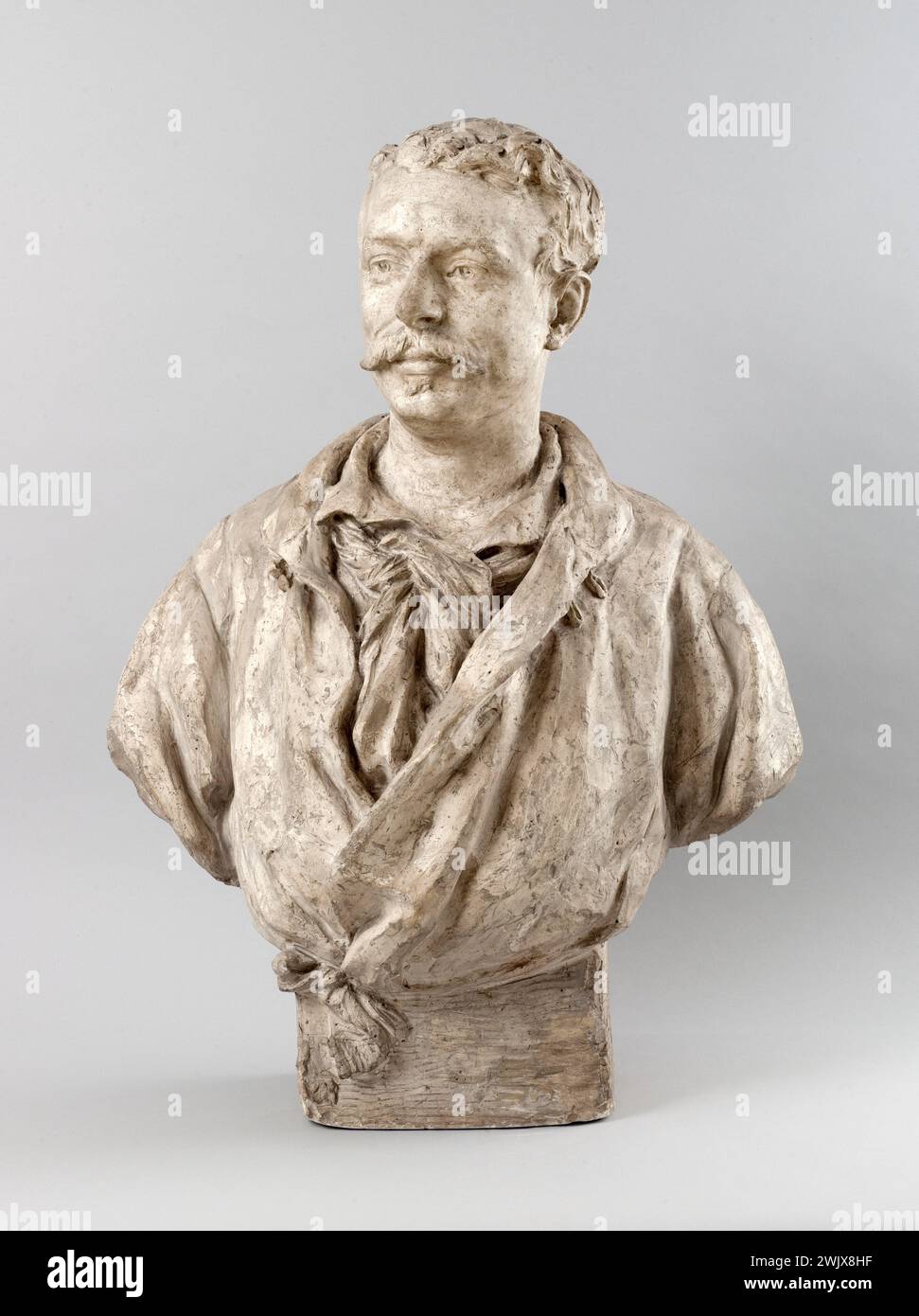 Jean-Baptiste Carpeaux (1827-1875). Büste von Samuel Welles de la Vallette. Gips. 1866. Museum der Schönen Künste der Stadt Paris, Petit Palais. 71433-2 Büste, franzose, Politiker, Gips, 19. 19. 19. 19. 19. 19. 19. 19. 19. 19 19. Jahrhundert Stockfoto