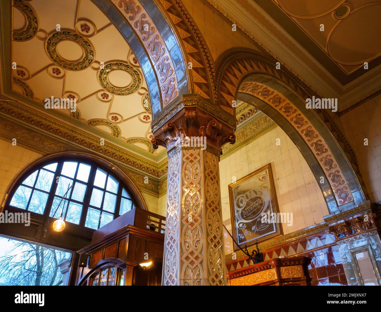 Das Innere von Dr. Duncan's Gaststätte in Liverpool Stockfoto