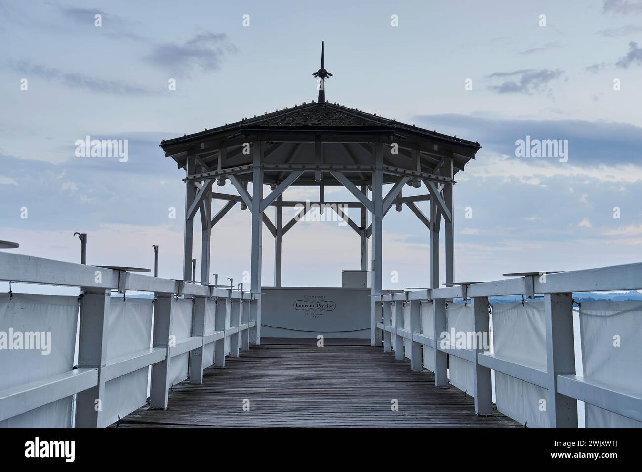 Europa, Österreich, Bregenz, Bodensee, Voralberg, Fischersteg Stockfoto