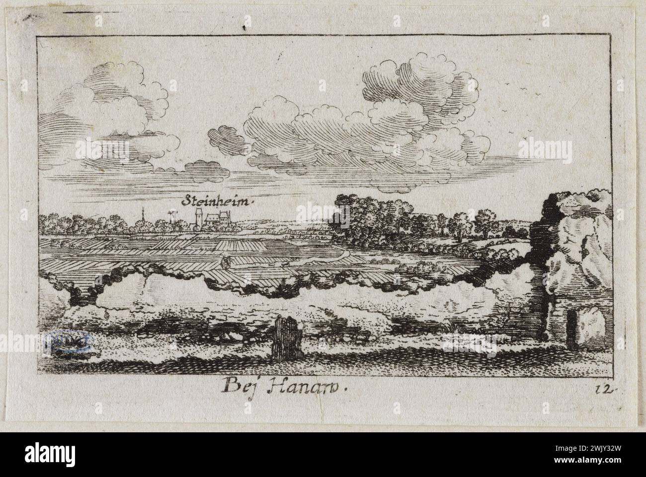 Václav Kragen (1607-1677). "Ansichten von Deutschland, Hannover". Ätzen. Museum der Schönen Künste der Stadt Paris, Petit Palais. 112277-9 Ess, XVII. XVII. XVII. 17. Jh., Stich Stockfoto