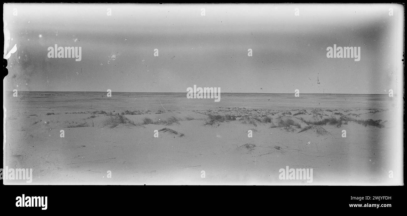 Blick auf die Wüste (gebräuchlicher Name). Fotoplatte aus Glas. Museum des romantischen Lebens. Stockfoto
