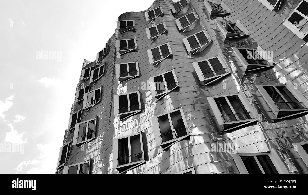Gebäude von Frank Gehry in Düsseldorf Stockfoto