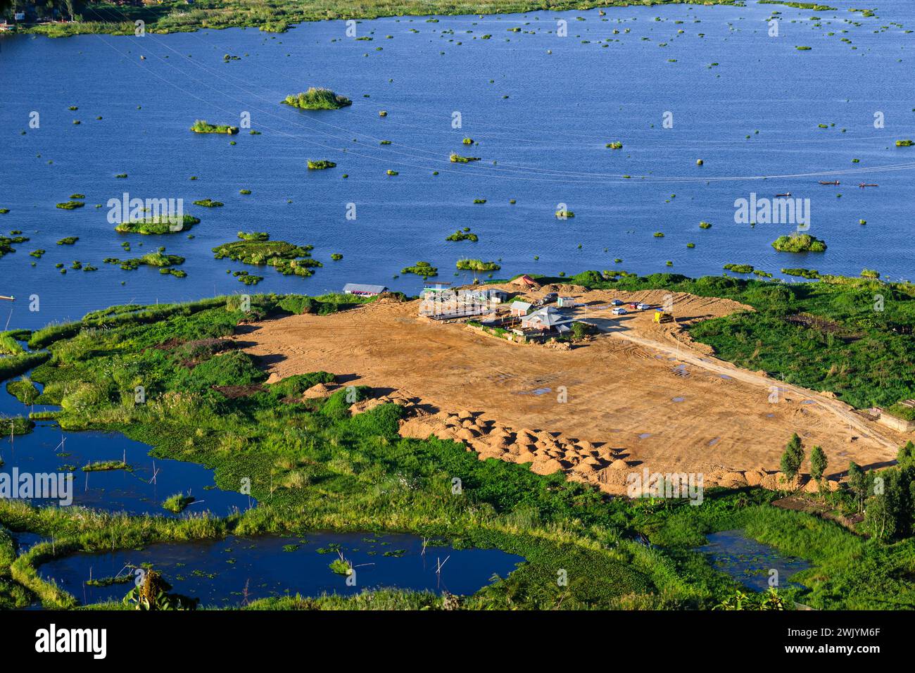 Loktak Lake und Landschaften in manipur indien Stockfoto