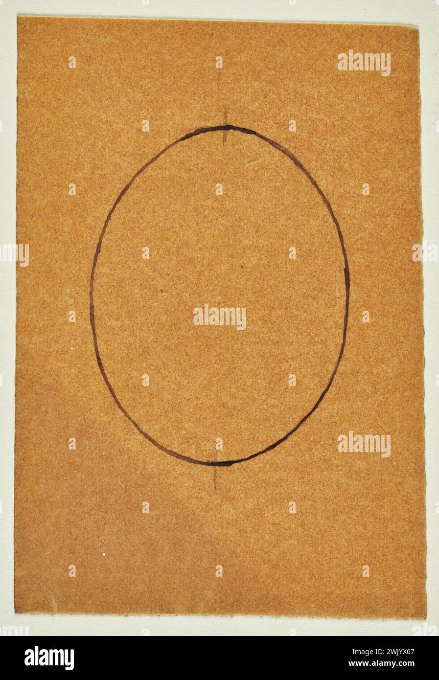 Deraisme, Pierre-Georges (* 1859 - D.1932), geometrische Form (Haupttitel), 1910. Schwarze Tinte auf der Vorderseite. Graphit auf der Rückseite auf transparentem Rives Vellum. Petit Palais, Museum der Schönen Künste der Stadt Paris. Stockfoto