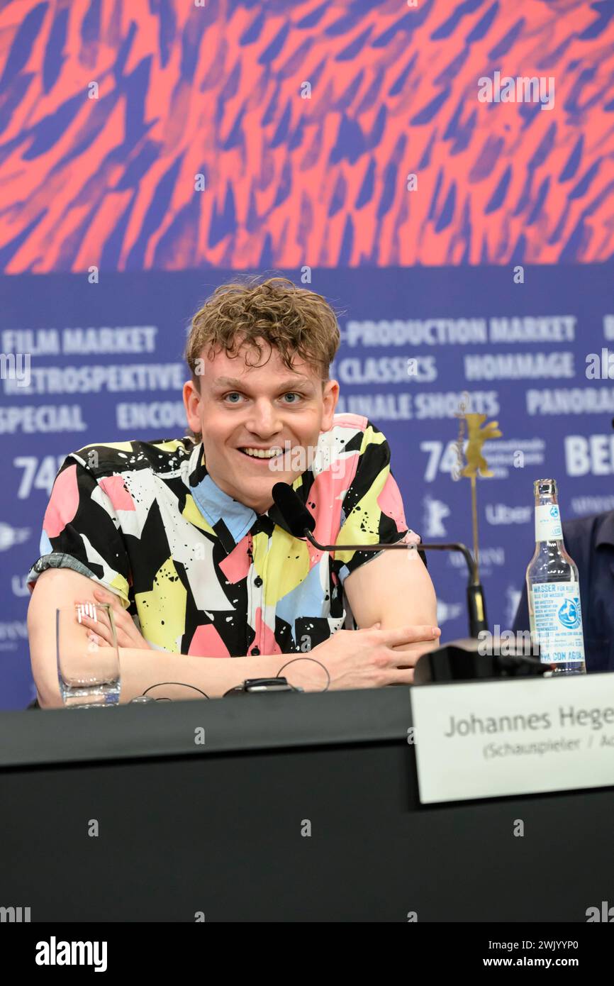 Johannes Hegemann bei der Pressekonferenz zum Film IN LIEBE, EURE HILDE