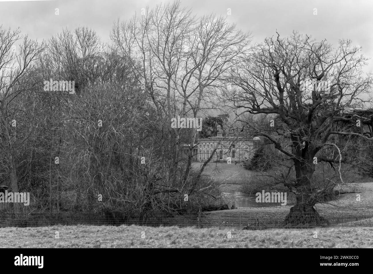 Bilder von Attingham Park Stately Home in der Nähe von Shrewsbury Shropshire, Gebäude und Park der Klasse I Stockfoto