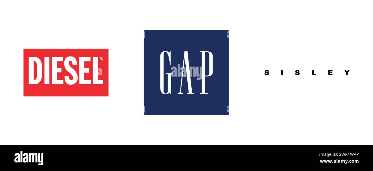 Gap logo design Stock-Vektorgrafiken kaufen - Alamy