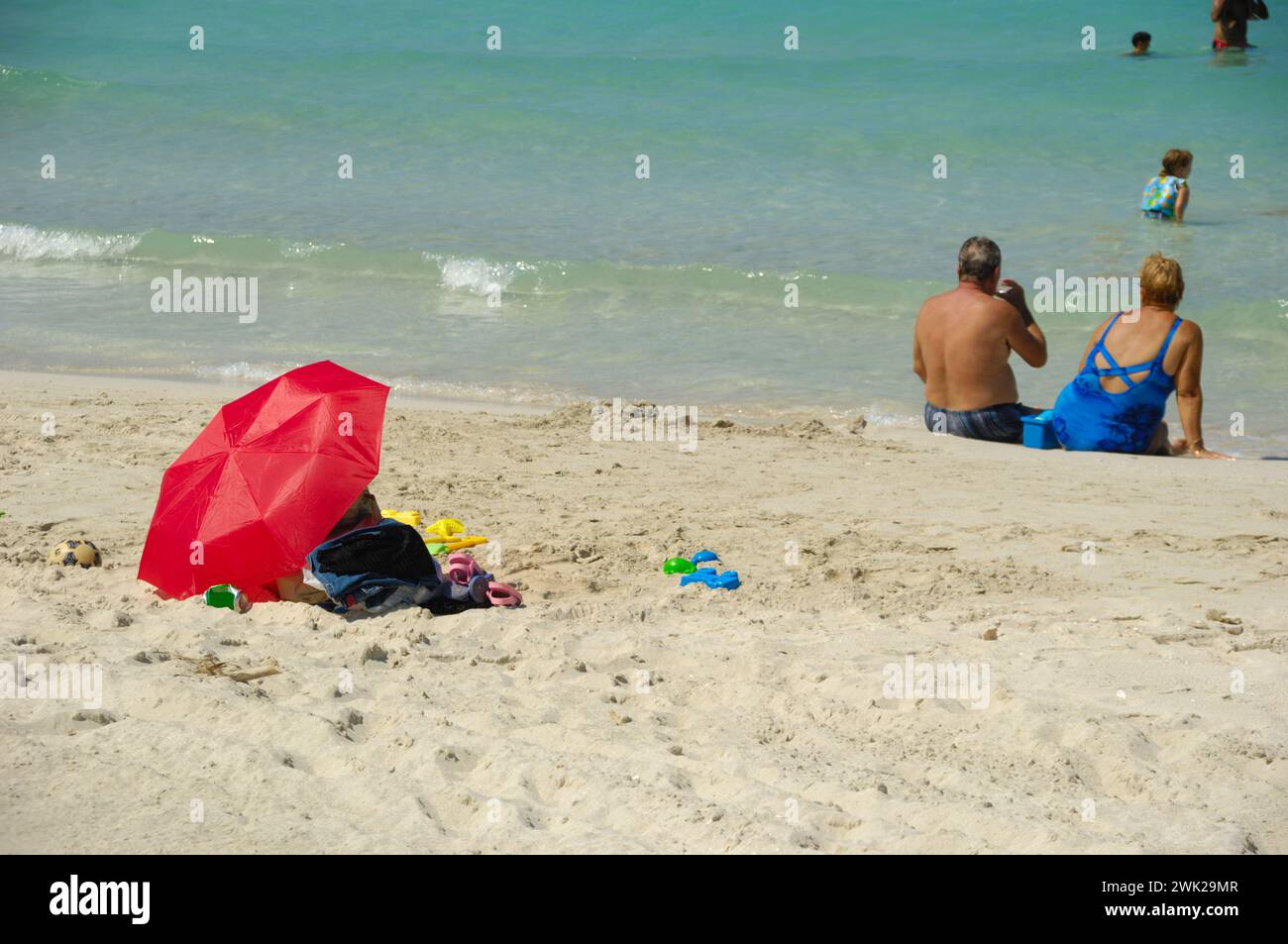 Strand in Varadero Kuba Stockfoto