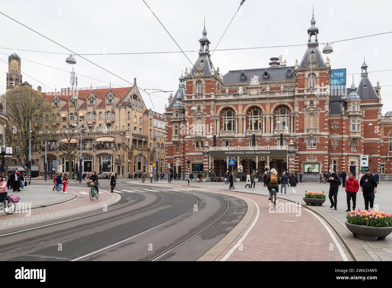 Stadttheater am Leidseplein in Amsterdam. Stockfoto