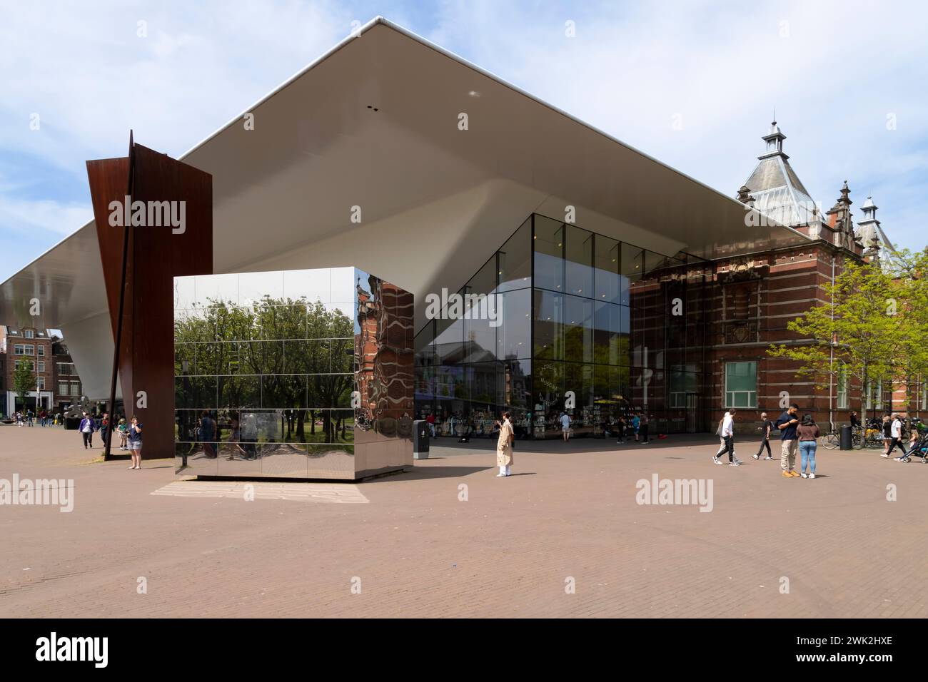 Stedelijk Museum Amsterdam - Stadtmuseum Amsterdam, Museum für moderne und zeitgenössische Kunst und Design. Stockfoto