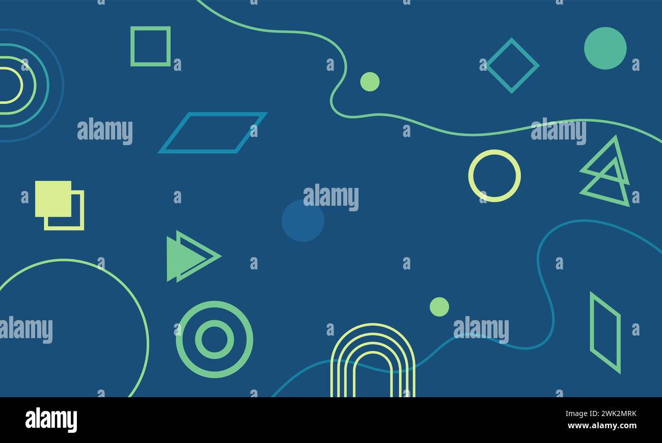 Abstrakter flacher und sauberer Hintergrundvektor. Vorlage für geometrische Form Stock Vektor