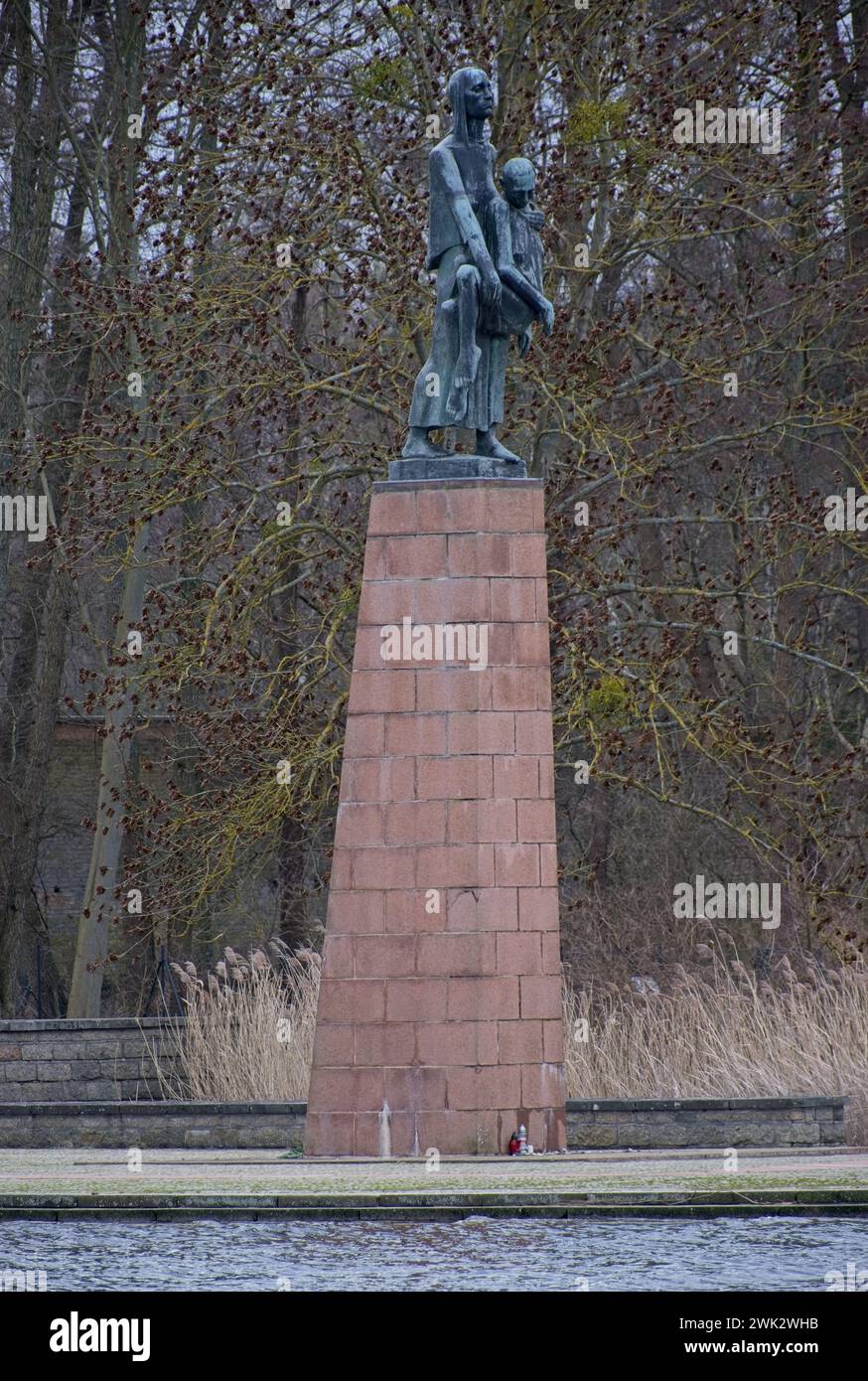 Furstenberg Havel, Deutschland - 25. Januar 2024: KZ Ravensbruck. Mehr als 130000 Frauen und Kinder, aber auch 20,000 Männer wurden inhaftiert Stockfoto