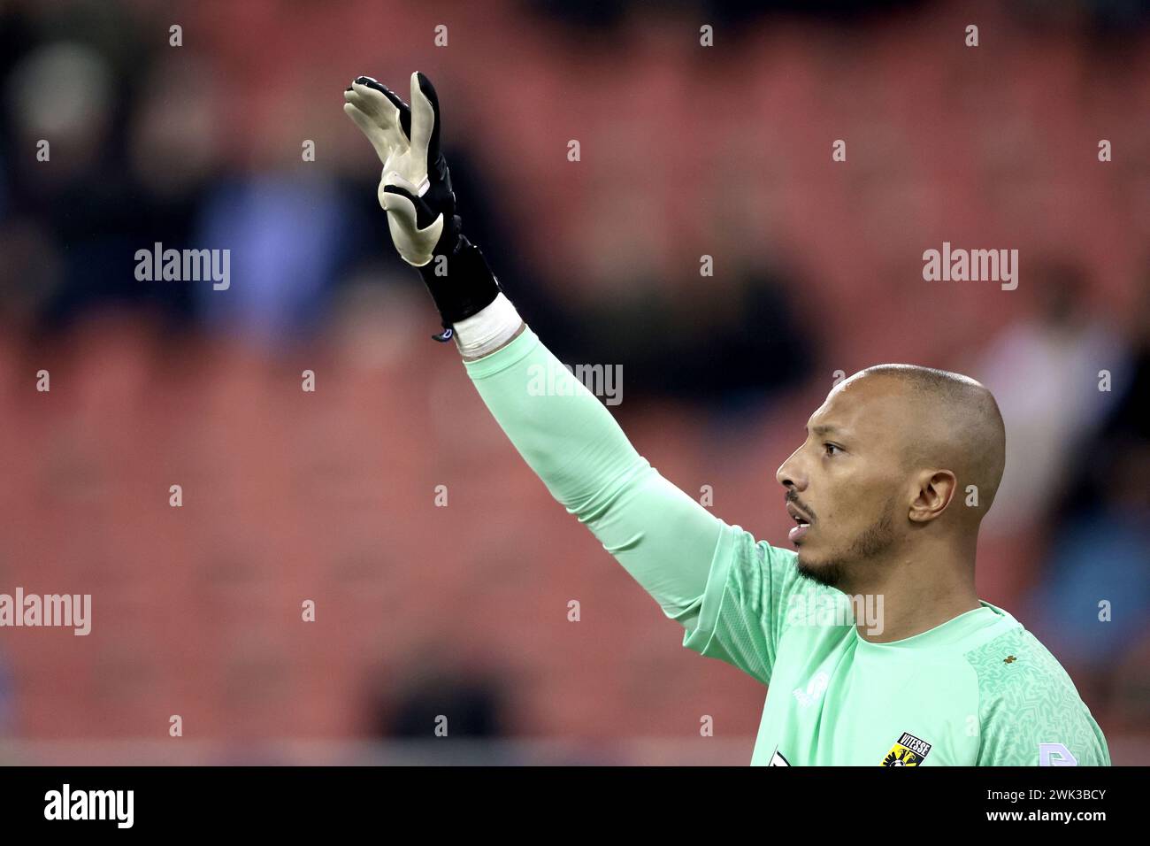 ARNHEM - Vitesse Torhüter Markus Schubert während des niederländischen Eredivisie-Spiels zwischen Vitesse und FC Volendam im Gelredome am 18. Februar 2024 in Arnheim, Niederlande. ANP JEROEN PUTMANS Stockfoto