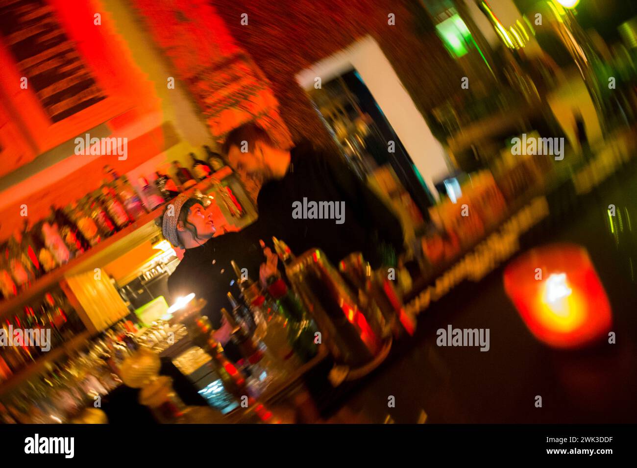 Sousami Bar in der Altstadt von Limassol. Bester Club für gute Drinks und Chill Dance. Stockfoto