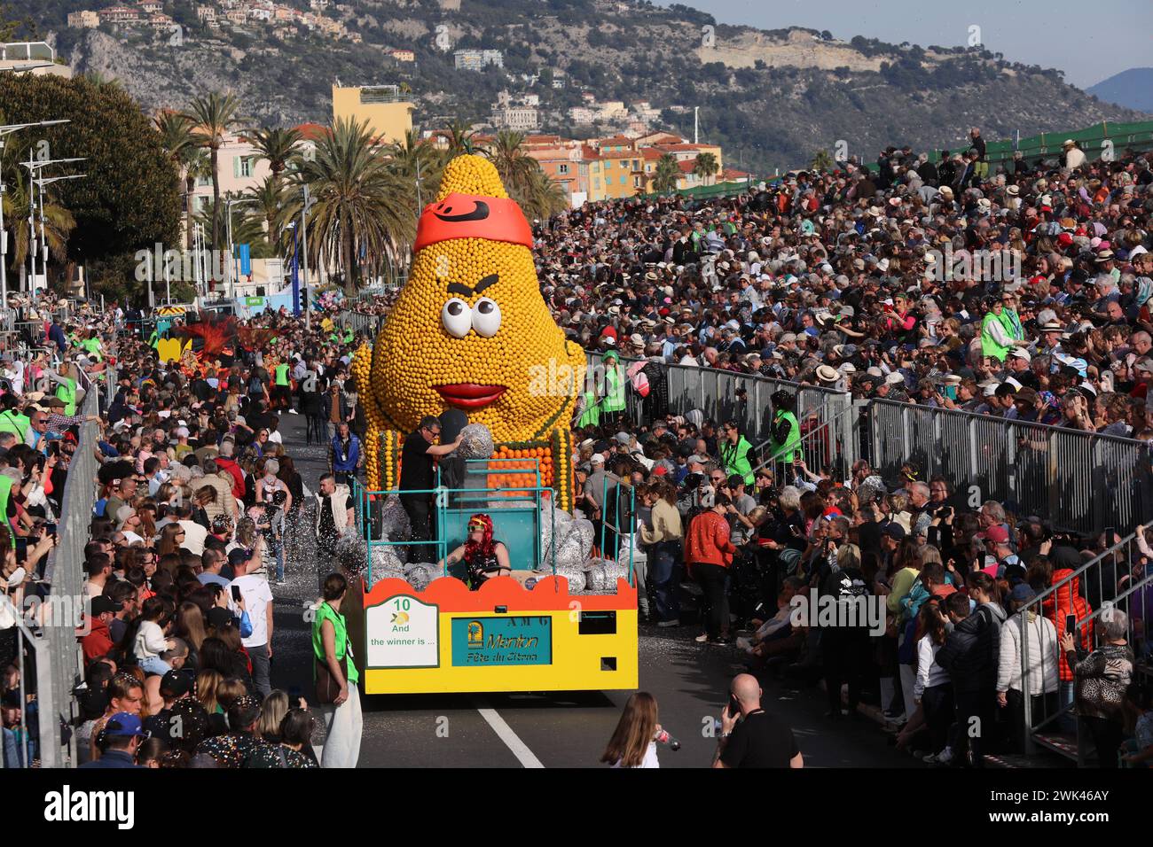 © PHOTOPQR/NICE MATIN/Franz Chavaroche ; MENTON ; 18/02/2024 ; MENTON