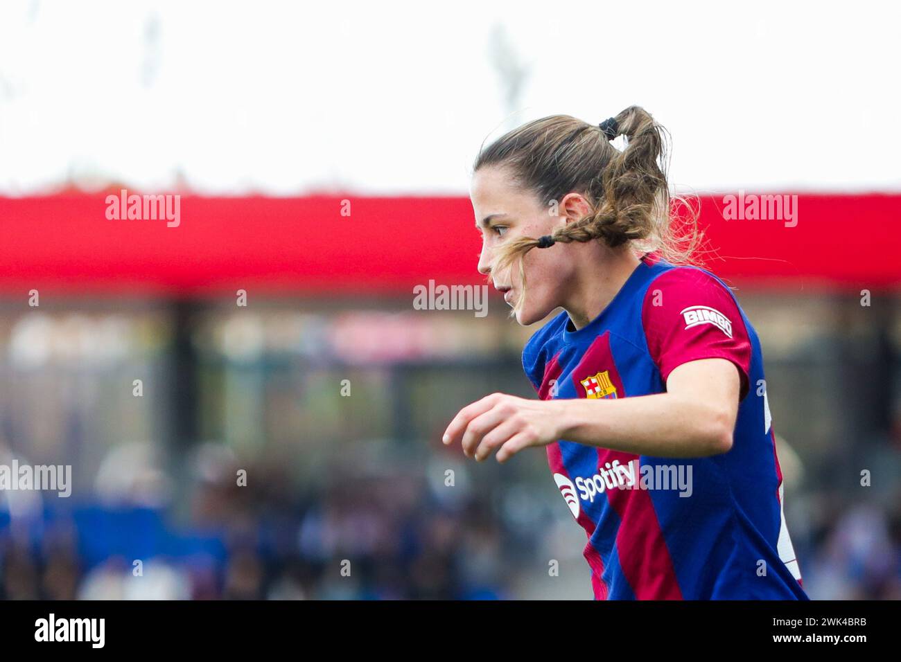 Barcelona, Spanien. Februar 2024. Barcelona, Spanien, 18. Februar 2024: Ona Batlle (22 Barcelona) während des Liga-F-Fußballspiels zwischen dem FC Barcelona und Atletico Madrid im Johan Cruyff Stadium in Barcelona, Spanien (Judit Cartiel/SPP) Credit: SPP Sport Press Photo. /Alamy Live News Stockfoto