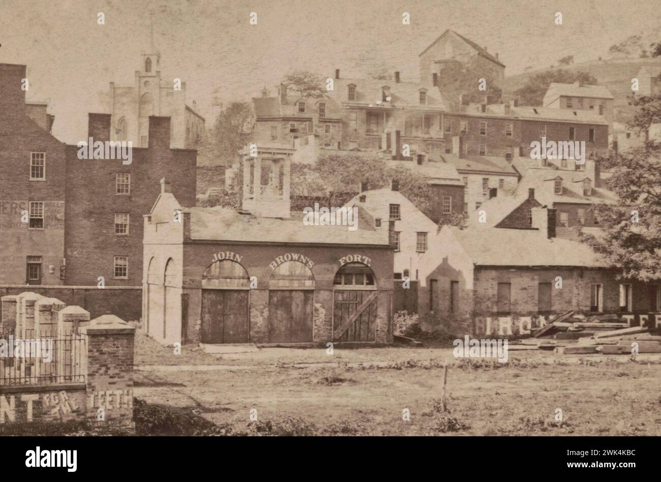 John Brown's Fort, Harpers Ferry, West Virginia, 1885 Stockfoto