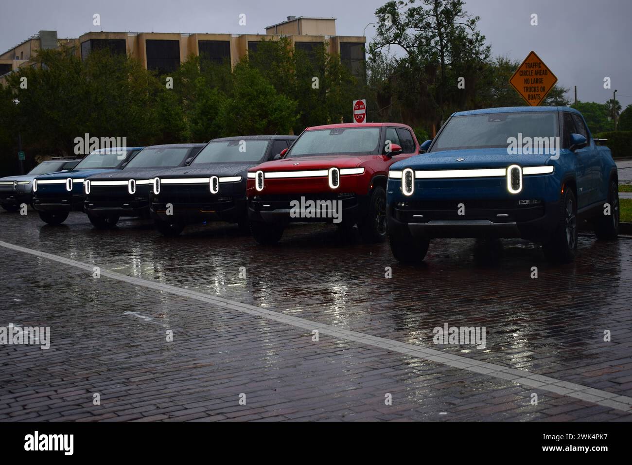 EV Rivian Truck Club Sanford, Florida Stockfoto