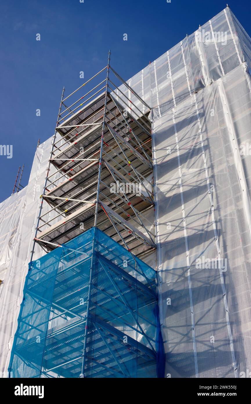 Baustelle, Ansicht nach oben Stockfoto