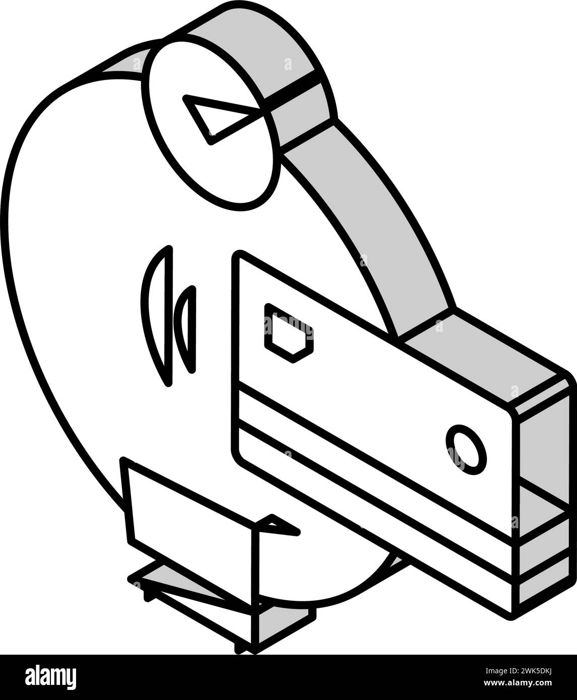 Kontaktlose Zahlung mit isometrischer Icon-Illustration der Kreditkarte Stock Vektor