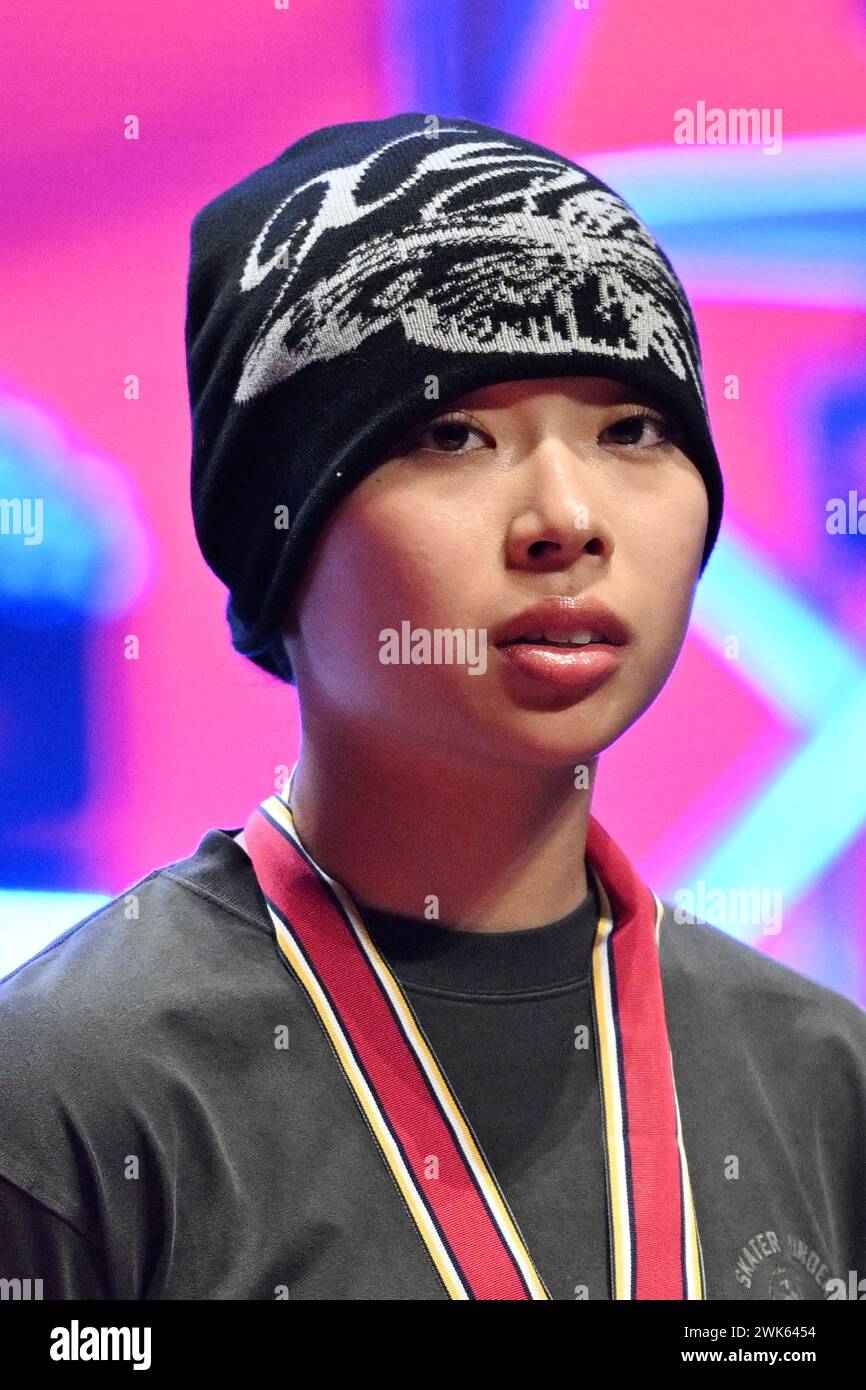 NHK Hall, Tokio, Japan. Februar 2024. Nanoha Mase/Nanoha, 18. FEBRUAR 2024 - Breaking : All Japan Breaking Championships 2024 BGIRL Open Award Zeremonie in der NHK Hall, Tokio, Japan. Quelle: MATSUO.K/AFLO SPORT/Alamy Live News Stockfoto