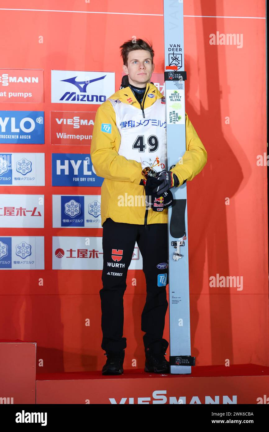 Sapporo, Hokkaido, Japan. Februar 2024. Andreas Wellinger (DE
