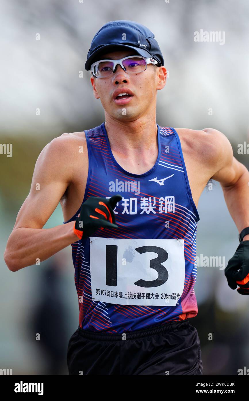 Kobe, Hyogo, Japan. Februar 2024. Toshikazu Yamanishi Athletics das